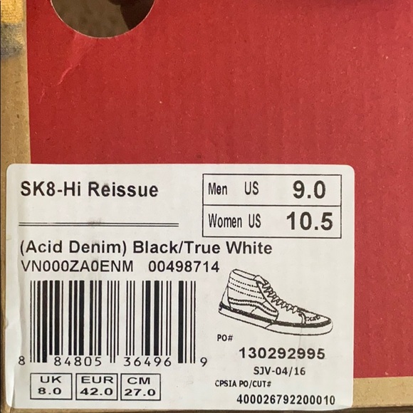 COPY - (Acid Denim) black & true white - Picture 4 of 4